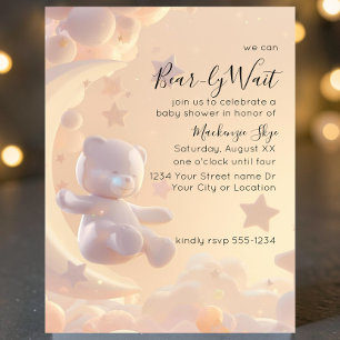Invitation Nous pouvons à peine attendre la Baby Shower Ourso