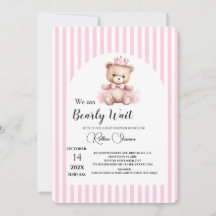 Nous pouvons à peine attendre la baby shower rose