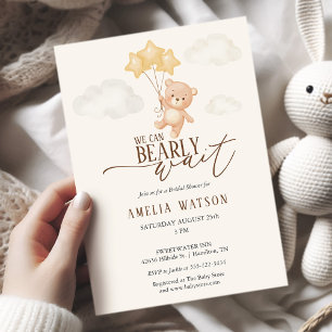Invitation Nous pouvons à peine attendre la douche de bébé a