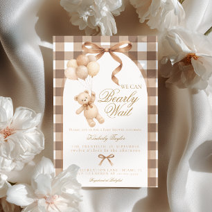 Invitation Nous pouvons à peine attendre la fête prénatale de