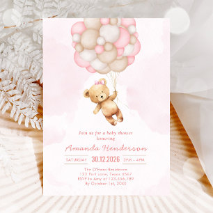 Invitation Nous pouvons à peine attendre la fête prénatale ou