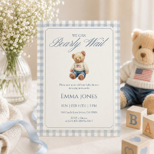 Invitation Nous pouvons à peine attendre la naissance de bébé