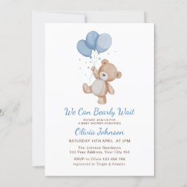 Invitation Nous pouvons attendre le Baby shower