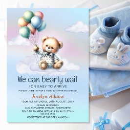 Invitation Nous pouvons attendre le Baby shower