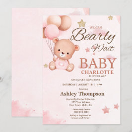 Invitation Nous pouvons attendre l'invitation Baby shower
