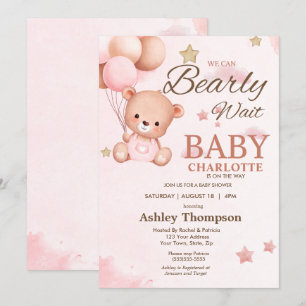 Invitation Nous pouvons attendre l'invitation Baby shower