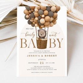 Invitation Nous pouvons attendre l'invitation Baby shower