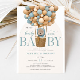 Invitation Nous pouvons attendre l'invitation Baby shower