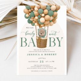 Invitation Nous pouvons attendre l'invitation Baby shower