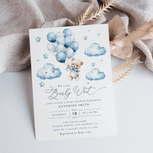 Invitation Nous pouvons attendre l'invitation Baby shower