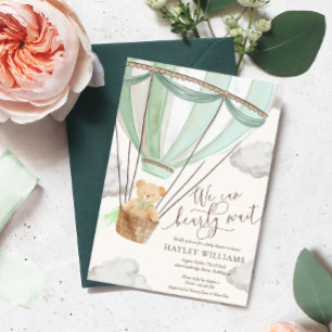Invitation Nous pouvons attendre l'invitation Baby shower de