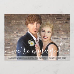 Invitation Nous sommes engagés dans la typographie Votre Fian