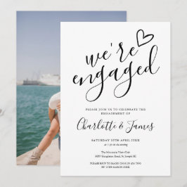 Invitation Nous sommes engagés photo de la partie de l'engage