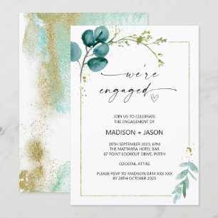 Invitation Nous sommes engagés pour la partie Green and Gold
