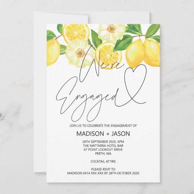 Invitation Nous sommes engagés pour l'engagement d'été Fête L (Devant)