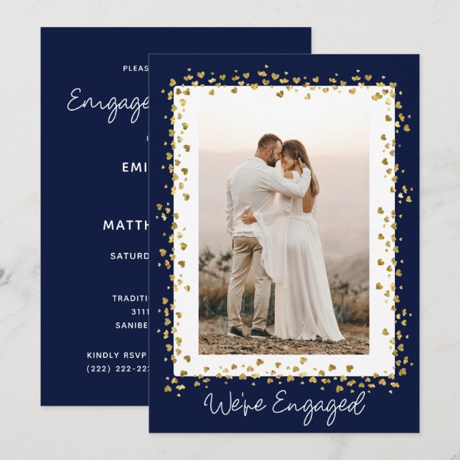 Invitation Nous sommes engagés pour une partie d'engagement p (Devant / Derrière)