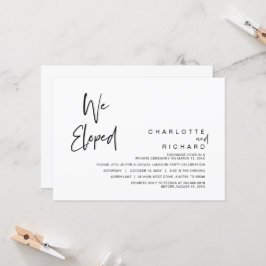 Invitation Nous sommes partis en cachette, célébration de mar