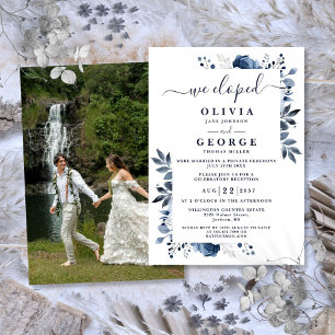 Invitation Nous sommes partis en voyage de noces Photo de mar