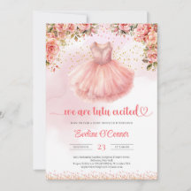 Nous sommes tutu excité robe de ballerine rose et