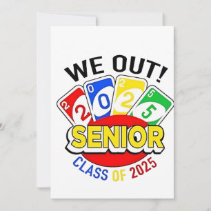 Invitation Nous Sortons Senior 2025 Gambling Game Graduation