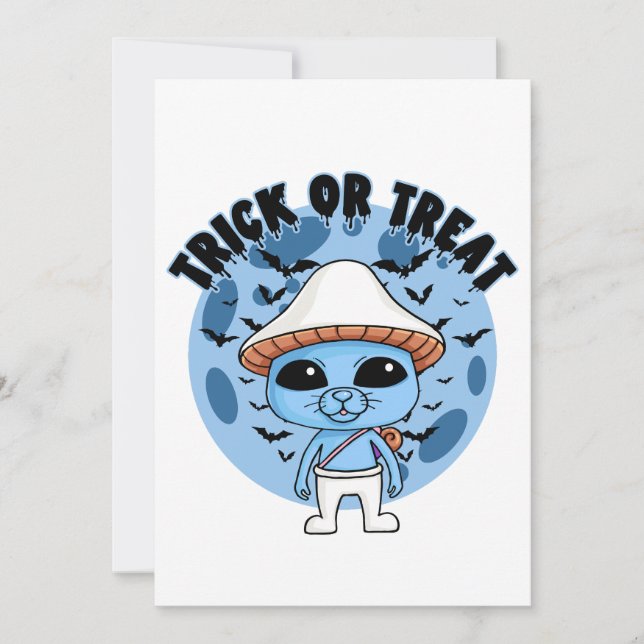 Invitation Nous Vivons Nous Aimons Nous Mentionnons Blue Chat (Devant)