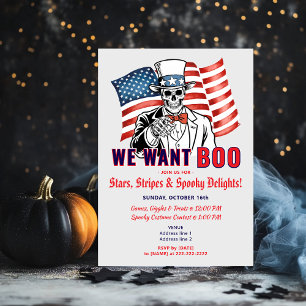Invitation Nous voulons Boo Patriotique Halloween Costume Par