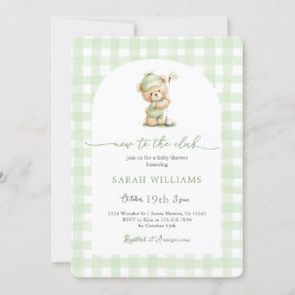 Invitation Nouveau au Club Baby shower