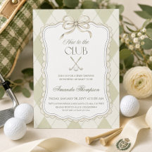 Nouveau au Club Vert Sauge Fête Prénatale de Golf