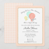 Nouveau Baby shower Adventure Hot Air Balloons
