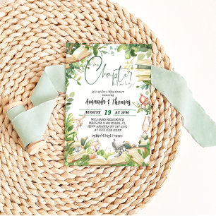 Invitation Nouveau Baby shower du livre de chapitre