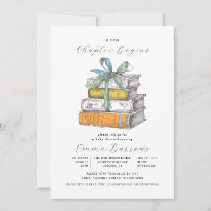 Invitation Nouveau Chapitre Commence Baby Shower