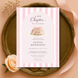Invitation Nouveau Chapitre Commence Baby Shower Rose