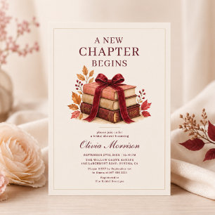 Invitation Nouveau Chapitre Commence Mariage Automnal