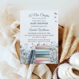 Invitation Nouveau chapitre Storybook Classic Baby shower