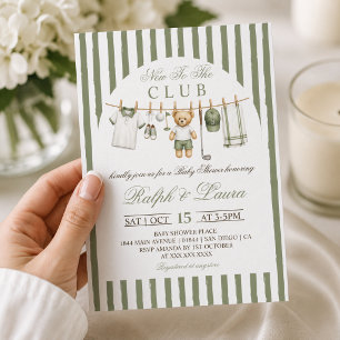 Invitation Nouveau Dans Le Club Baby Shower