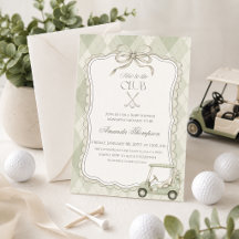 Nouveau dans le Club Golf Cart Baby Shower