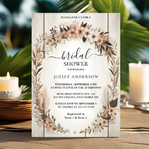 Invitation Nouveau Jardin Ressort Boho Boho Fête des mariées 