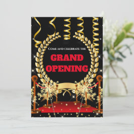 Invitation Nouveau prix d'ouverture grand affaires couronne o
