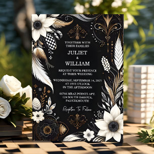 Invitation Nouveau Retro Boho Studio Creative Illustrated Mar