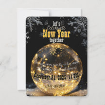 Nouvel An Ethereal Orb Golden Fairy Lights