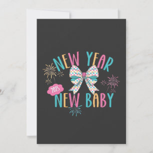 Invitation Nouvel An Nouvel Enfant Grossesse Maman Devenir