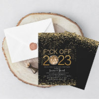 Nouvel An`s Eve Party 2024 Gold et BlackInvitation
