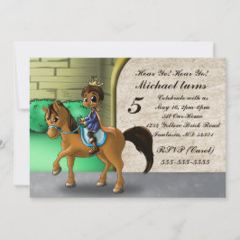 Invitation Nouvel anniversaire du mignon afro-américain Princ