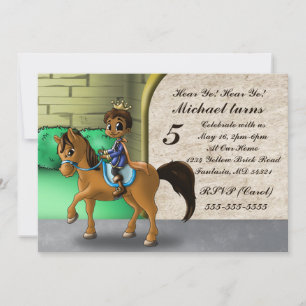 Invitation Nouvel anniversaire du mignon afro-américain Princ