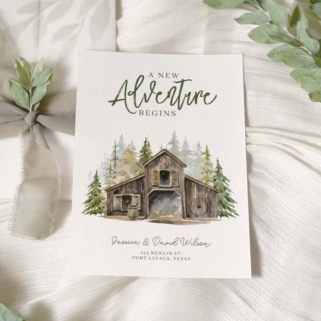 Invitation Nouvelle aventure commence Nouvelle maison Moving  (Créateur téléchargé)