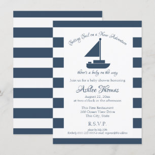 Invitation Nouvelle aventure Nautique Voilier Douche