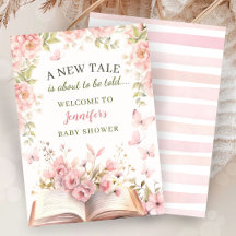 Nouvelle bibliothèque de contes Baby Shower Fille
