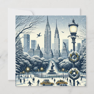 Invitation Nouvelle élégance des fêtes de York - Noël personn