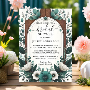 Invitation Nouvelle nature Jardin Plante Fête des mariées ver