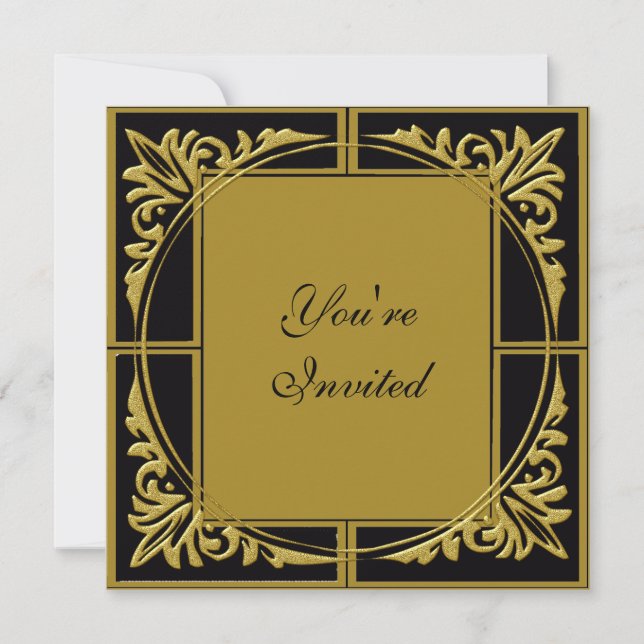 Invitation Nouvelles années d'invitations de partie (Devant)